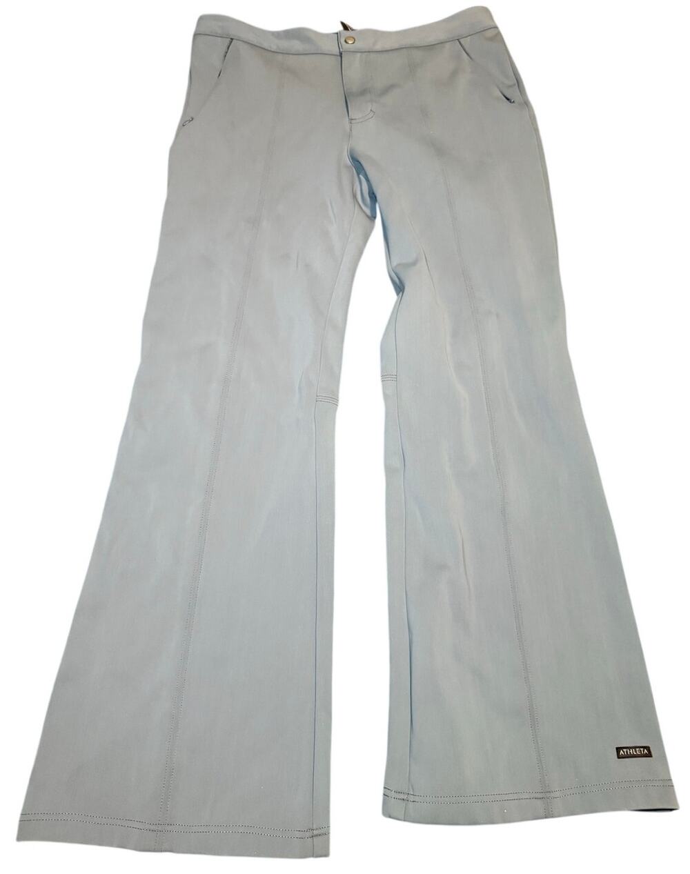 Athleta Glacier Fleece Lined Soft Shell Ski Pants, Slate Blue, Plus Size 16